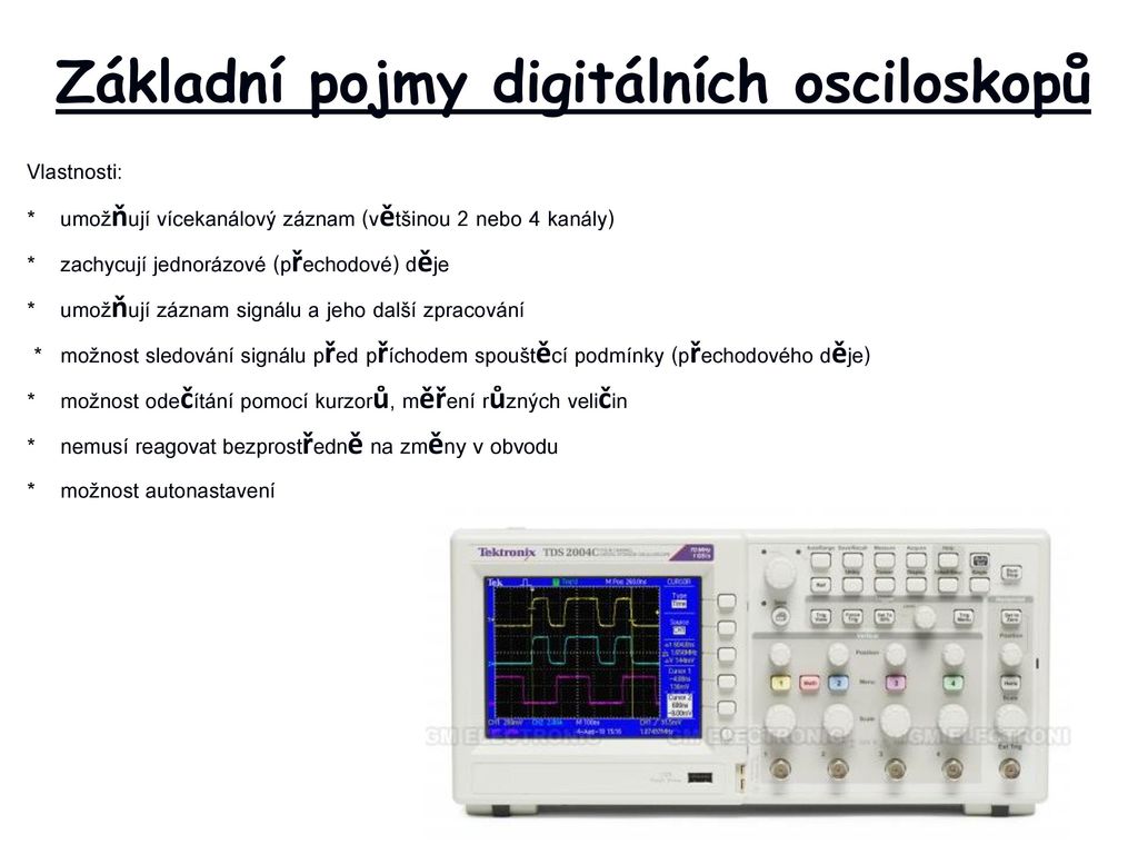 Elektrotechnická měření Osciloskop ppt stáhnout